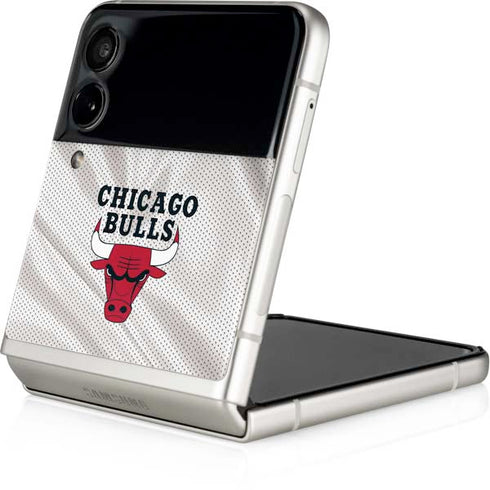 NBA Chicago Bulls Away Jersey Galaxy Z Flip3 5G Skin