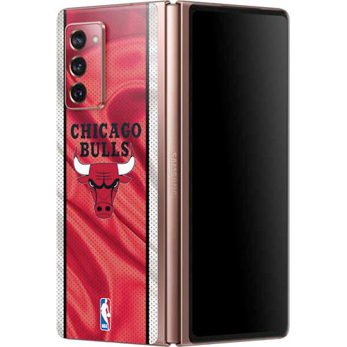 NBA Chicago Bulls Away Jersey Galaxy Z Fold2 5G Skin