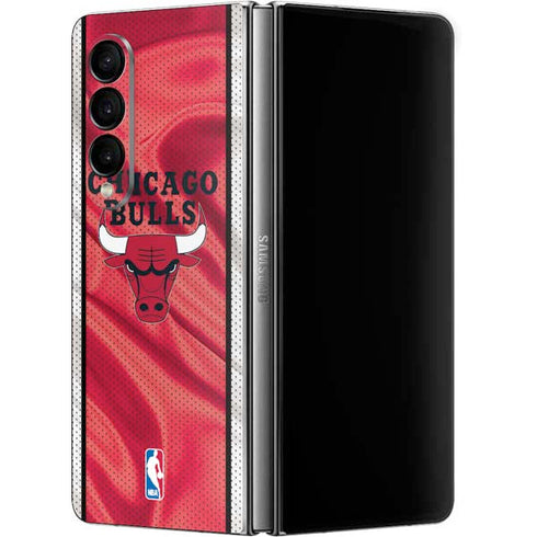 NBA Chicago Bulls Away Jersey Galaxy Z Fold4 5G Skin