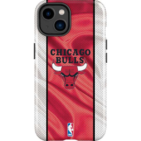 NBA Chicago Bulls Away Jersey iPhone 15 Plus Impact Case