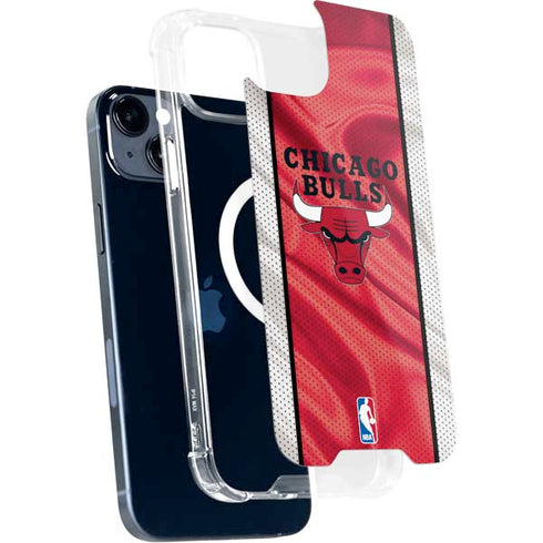 NBA Chicago Bulls Away Jersey iPhone 15 Plus MagSafe Case