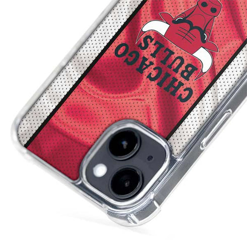 NBA Chicago Bulls Away Jersey iPhone 15 Plus MagSafe Case