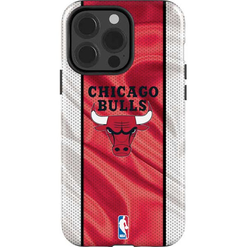NBA Chicago Bulls Away Jersey iPhone 15 Pro Impact Case