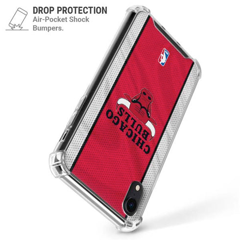NBA Chicago Bulls Away Jersey iPhone XR Clear Case