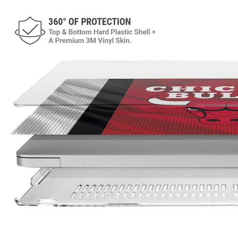 NBA Chicago Bulls Away Jersey MacBook Air 15in (2023-2025) Case plus Skin