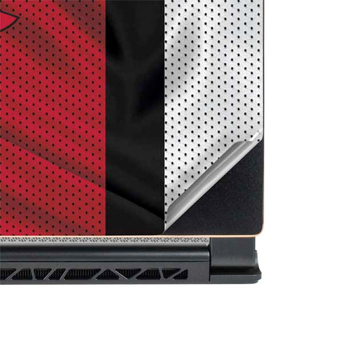 NBA Chicago Bulls Away Jersey MSI GS65 Stealth Laptop Skin