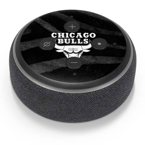 NBA Chicago Bulls Black Animal Print Amazon Echo Dot Skin