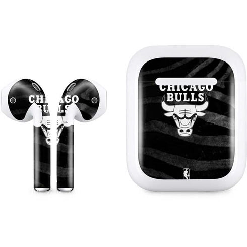 NBA Chicago Bulls Black Animal Print Apple AirPods Skin