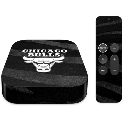 NBA Chicago Bulls Black Animal Print Apple TV Skin