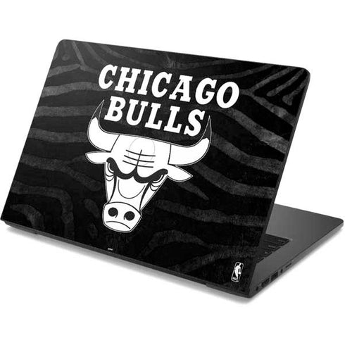 NBA Chicago Bulls Black Animal Print Dell Chromebook Skin