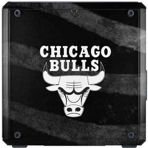 NBA Chicago Bulls Black Animal Print Cooler Master MasterBox Q300L Mini Tower Skin