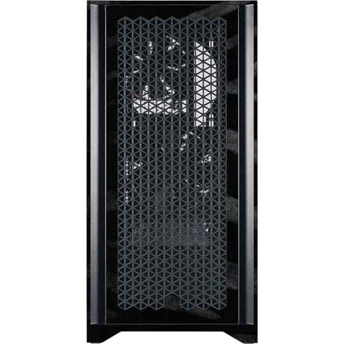 NBA Chicago Bulls Black Animal Print Corsair 4000D Tempered Glass Mid-Tower ATX Case Skin