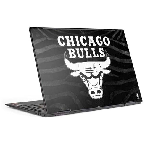 NBA Chicago Bulls Black Animal Print HP Envy Skin