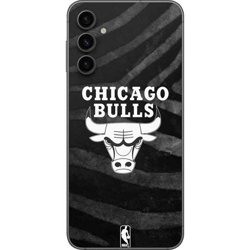 NBA Chicago Bulls Black Animal Print Galaxy A14 5G Skin