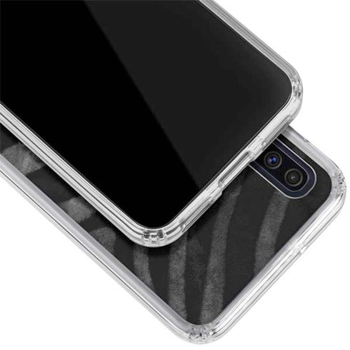 NBA Chicago Bulls Black Animal Print Galaxy A50 Clear Case