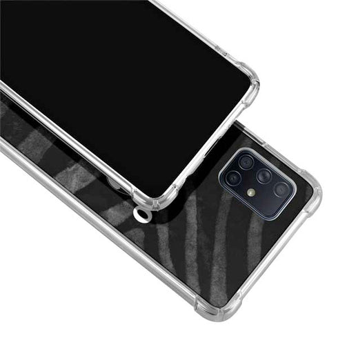 NBA Chicago Bulls Black Animal Print Galaxy A71 5G Clear Case
