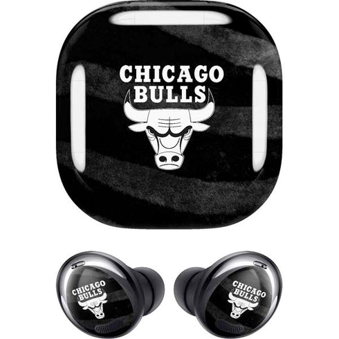 NBA Chicago Bulls Black Animal Print Galaxy Buds Pro Skin