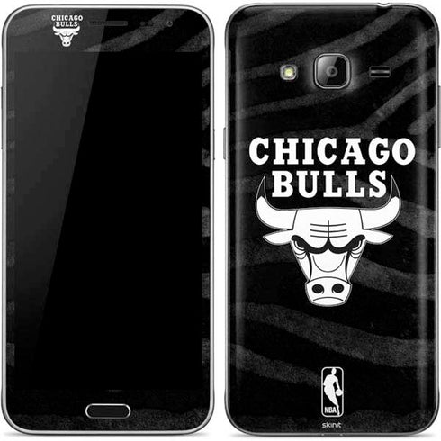 NBA Chicago Bulls Black Animal Print Galaxy J3 Skin