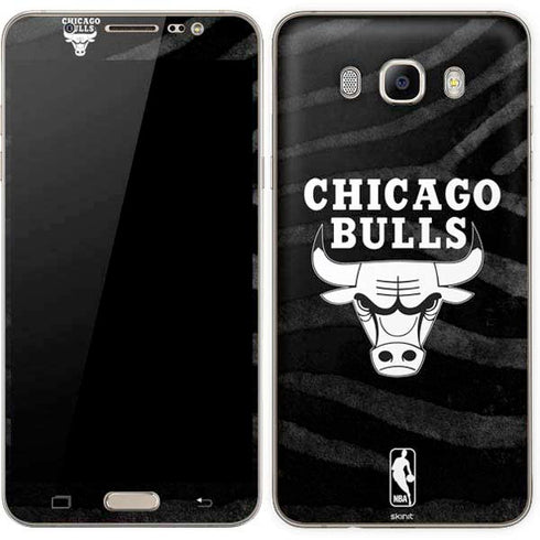 NBA Chicago Bulls Black Animal Print Galaxy J7 Skin
