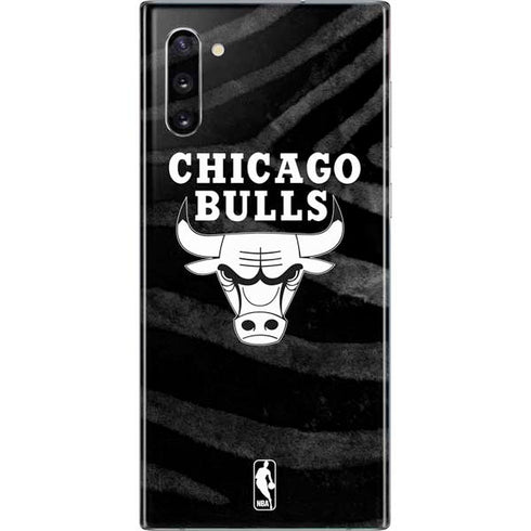 NBA Chicago Bulls Black Animal Print Galaxy Note 10 Skin
