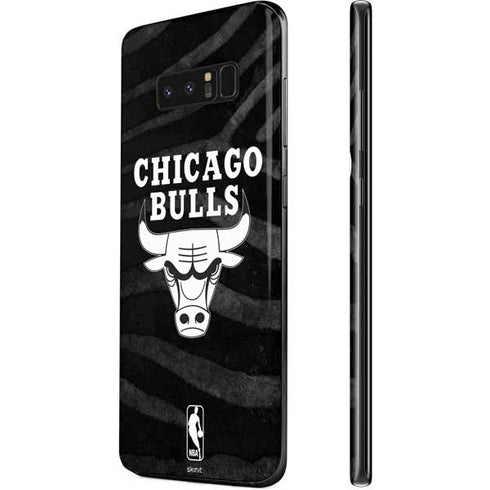 NBA Chicago Bulls Black Animal Print Galaxy Note 8 Skin