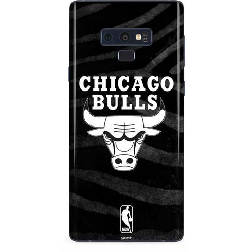NBA Chicago Bulls Black Animal Print Galaxy Note 9 Skin