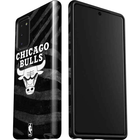 NBA Chicago Bulls Black Animal Print Galaxy Note20 5G Pro Case