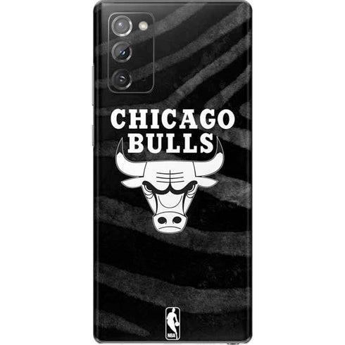 NBA Chicago Bulls Black Animal Print Galaxy Note20 5G Skin