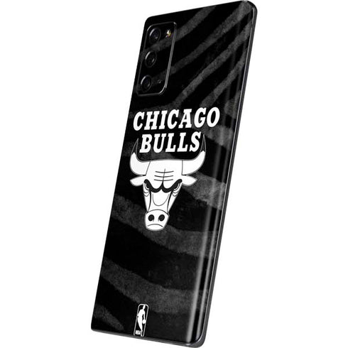 NBA Chicago Bulls Black Animal Print Galaxy Note20 5G Skin