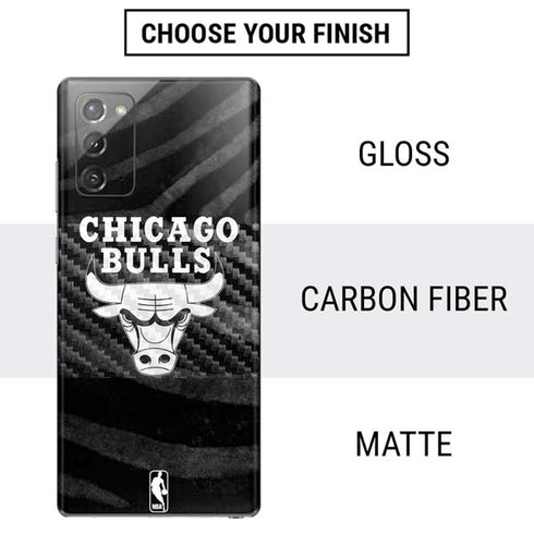 NBA Chicago Bulls Black Animal Print Galaxy Note20 5G Skin