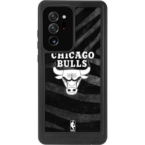 NBA Chicago Bulls Black Animal Print Galaxy Note20 Ultra 5G Waterproof Case