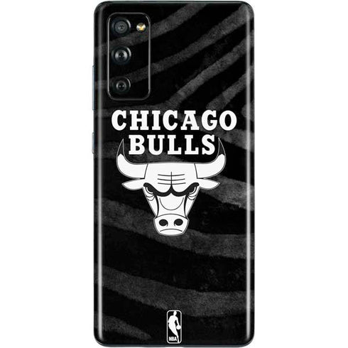 NBA Chicago Bulls Black Animal Print Galaxy S20 Fan Edition Skin