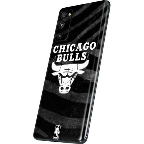 NBA Chicago Bulls Black Animal Print Galaxy S20 Fan Edition Skin
