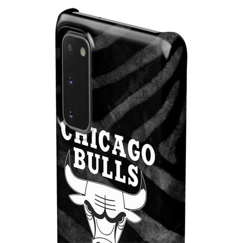 NBA Chicago Bulls Black Animal Print Galaxy S20 Lite Case