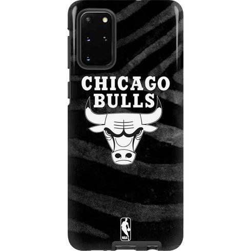 NBA Chicago Bulls Black Animal Print Galaxy S20 Plus Pro Case