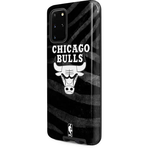NBA Chicago Bulls Black Animal Print Galaxy S20 Plus Pro Case