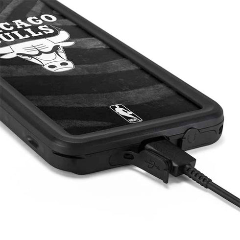 NBA Chicago Bulls Black Animal Print Galaxy S20 Plus Waterproof Case