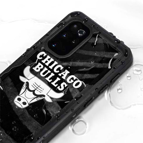 NBA Chicago Bulls Black Animal Print Galaxy S20 Plus Waterproof Case