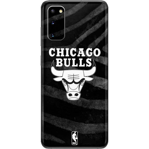 NBA Chicago Bulls Black Animal Print Galaxy S20 Skin
