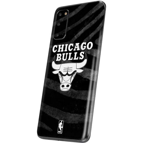 NBA Chicago Bulls Black Animal Print Galaxy S20 Skin