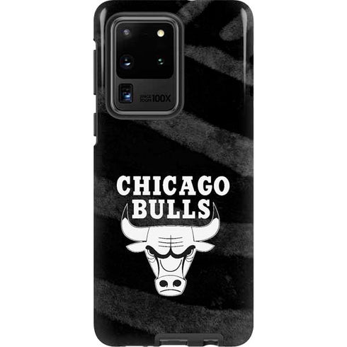 NBA Chicago Bulls Black Animal Print Galaxy S20 Ultra 5G Pro Case