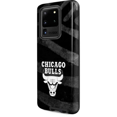NBA Chicago Bulls Black Animal Print Galaxy S20 Ultra 5G Pro Case