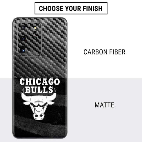 NBA Chicago Bulls Black Animal Print Galaxy S20 Ultra 5G Skin