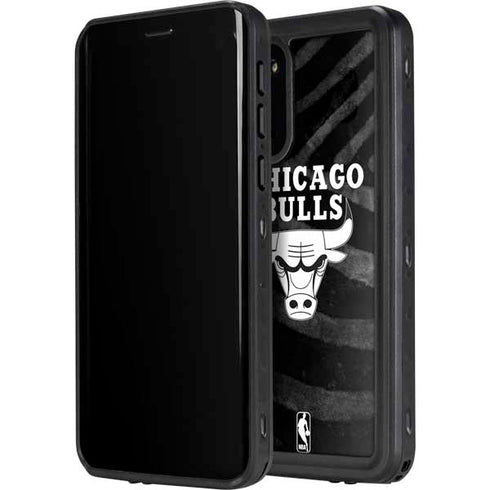 NBA Chicago Bulls Black Animal Print Galaxy S20 Waterproof Case