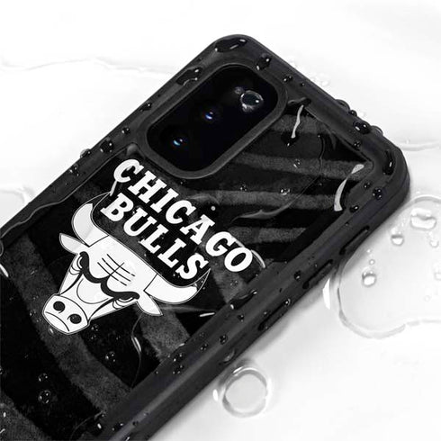 NBA Chicago Bulls Black Animal Print Galaxy S20 Waterproof Case