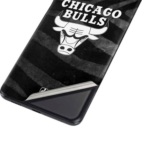 NBA Chicago Bulls Black Animal Print Galaxy S21 5G Skin
