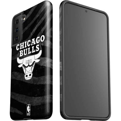 NBA Chicago Bulls Black Animal Print Galaxy S21 Plus 5G Pro Case