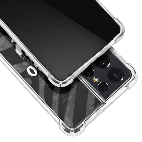 NBA Chicago Bulls Black Animal Print Galaxy S21 Ultra 5G Clear Case
