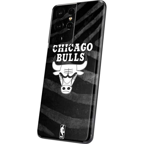 NBA Chicago Bulls Black Animal Print Galaxy S21 Ultra 5G Skin
