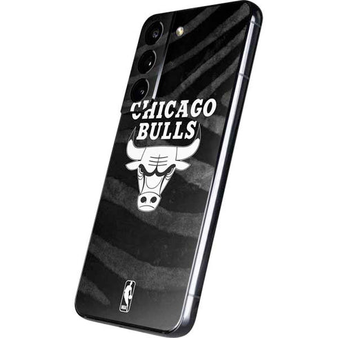 NBA Chicago Bulls Black Animal Print Galaxy S22 Skin